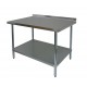 Work Table - Stainless Steel Top w/ 1-1/2" Rear Upturn