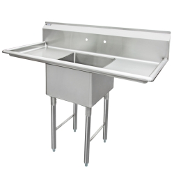 3 Compartment Sink - 2 Drain Boards - GSW