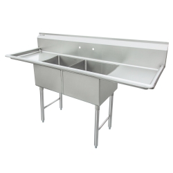 3 Compartment Sink - 2 Drain Boards - GSW