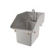 Drop-in Deck Mount Hand Sink with 3-Side Welded Splash Guards HS-1014IS