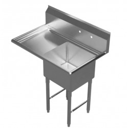 3 Compartment Sink - 2 Drain Boards - GSW