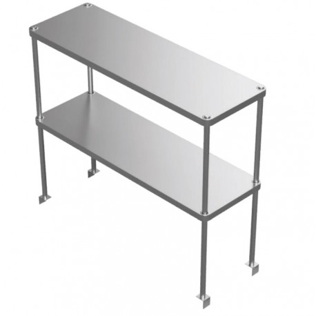 Stainless Steel Adjustable Double Over Shelf